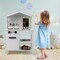 Kids Wooden Kitchen Play Set With Storage Shelves And Accessories-white